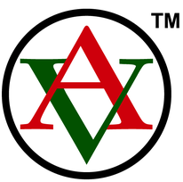 AVCO USA LLC / AVrent logo — A and V monogram in a circular badge